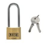 Kasp 125 series 40mm Long Shackle Brass padlock